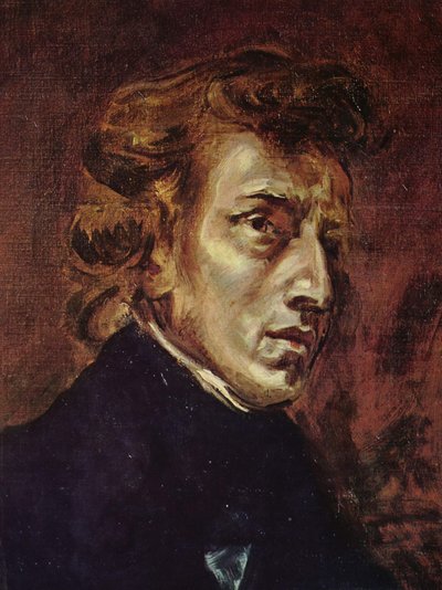 Retrato de Frédéric Chopin de Ferdinand Victor Eugene Delacroix